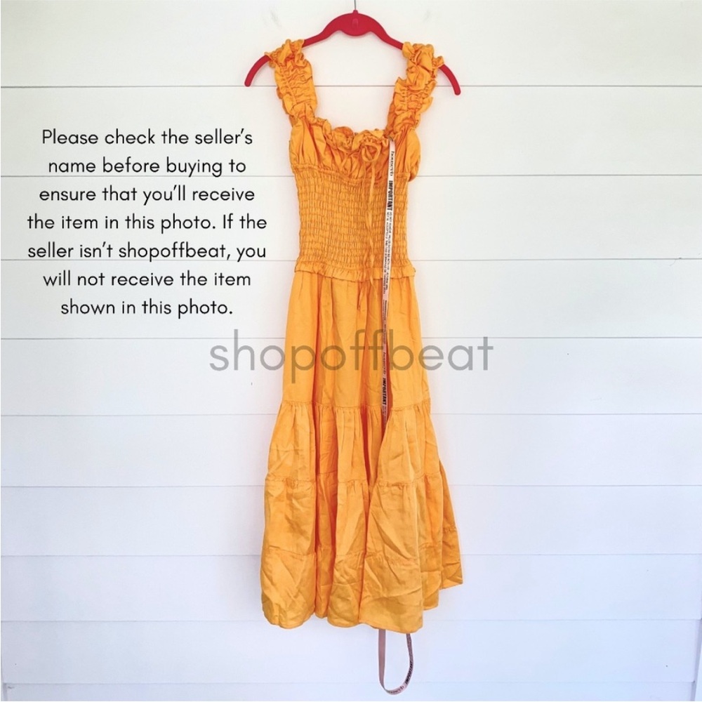 NEW House of CB Phedra Dress Warm Apricot Small - Picture 14 of 17